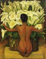 nue avec des calla Lys 1944 Diego Rivera